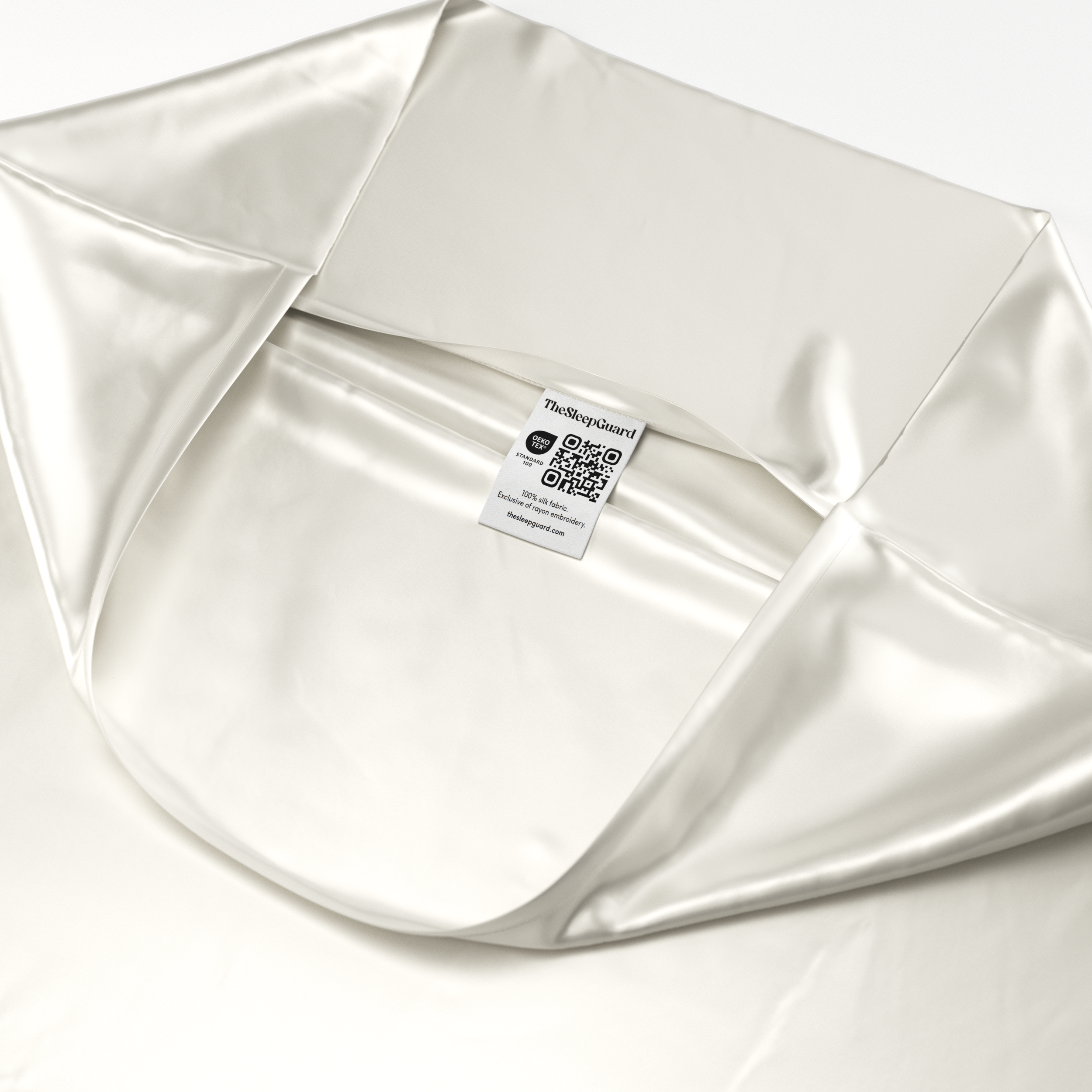 100% Mulberry Silk Pillowcase [22 Momme, 6A Grade] - Ivory White, Standard Size