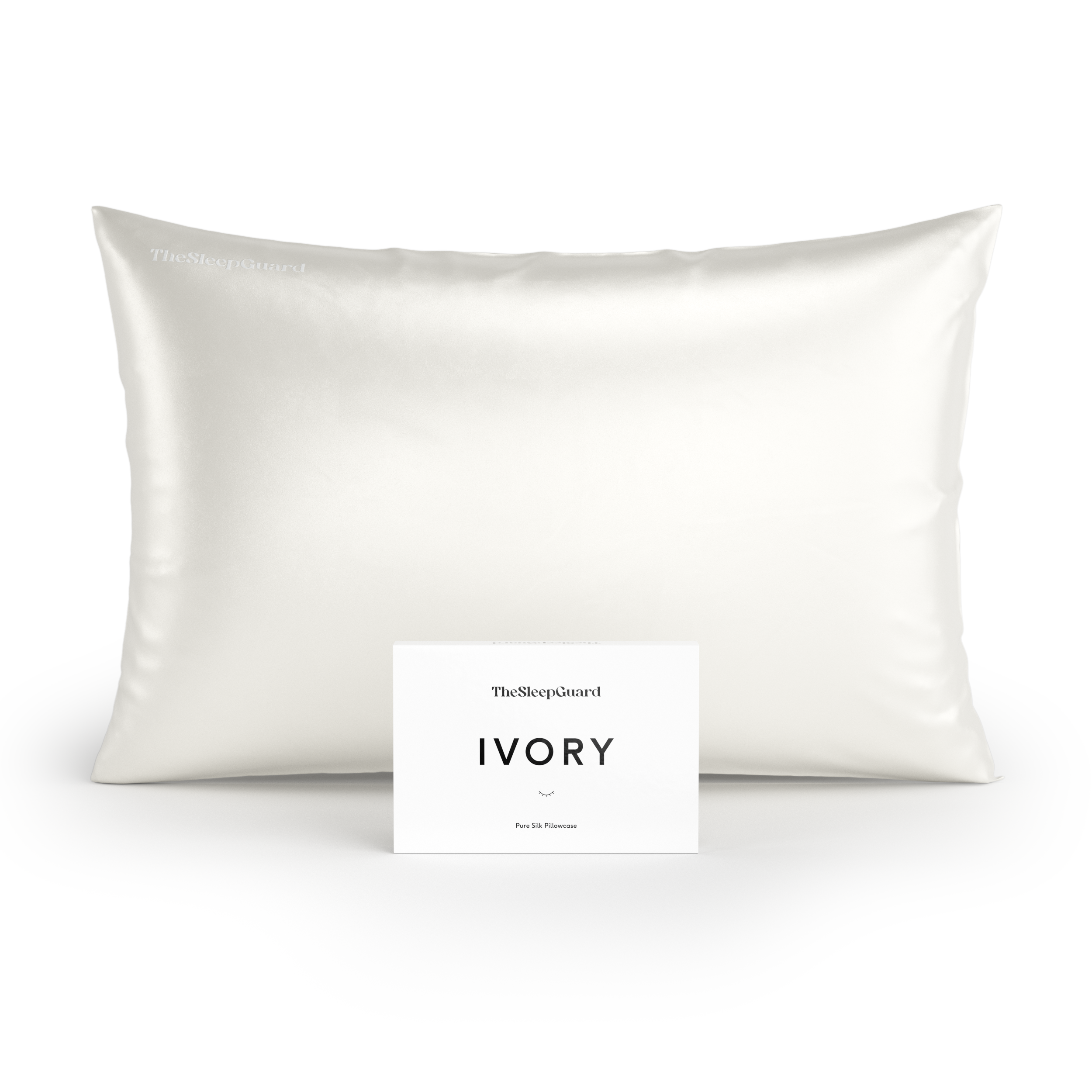 100% Mulberry Silk Pillowcase [22 Momme, 6A Grade] - Ivory White, Queen Size