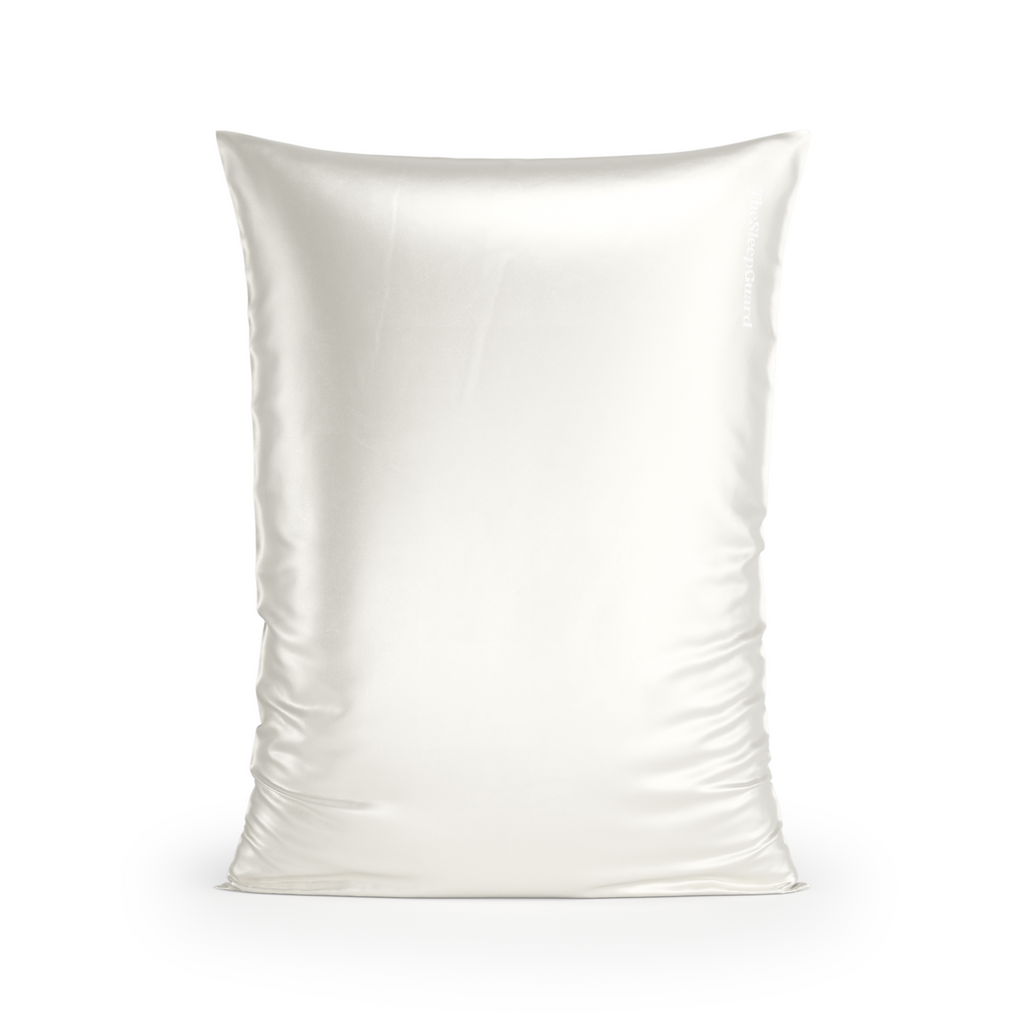 100% Mulberry Silk Pillowcase [22 Momme, 6A Grade] - Ivory White, Standard Size