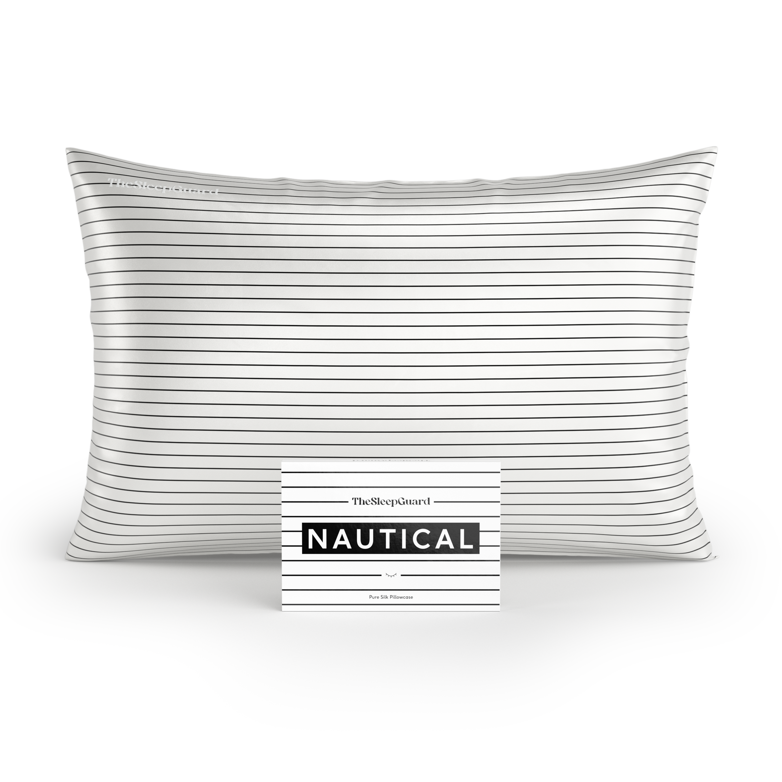 100% Mulberry Silk Pillowcase [22 Momme, 6A Grade] - Nautical Stripe, Standard Size