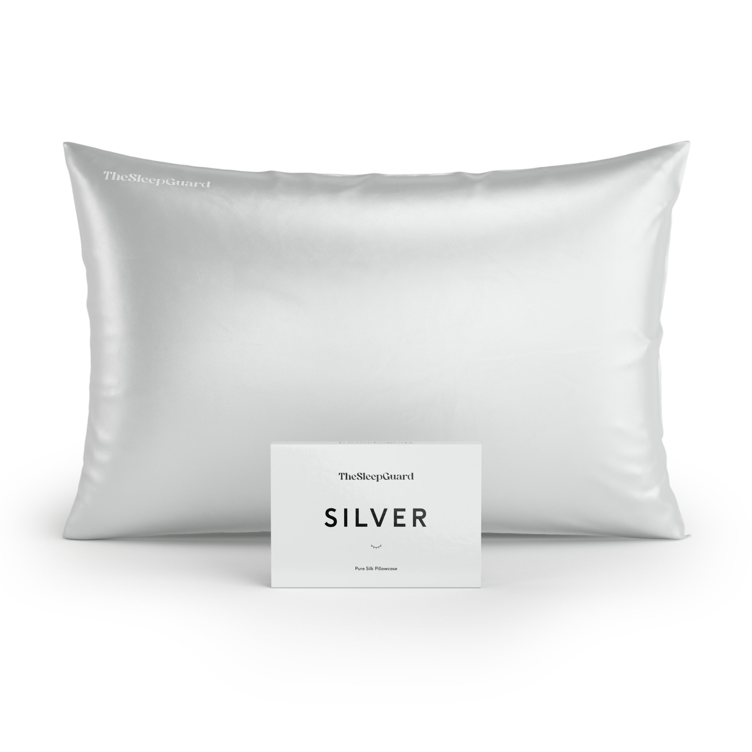 100% Mulberry Silk Pillowcase [22 Momme, 6A Grade] - Silver Grey, Standard Size