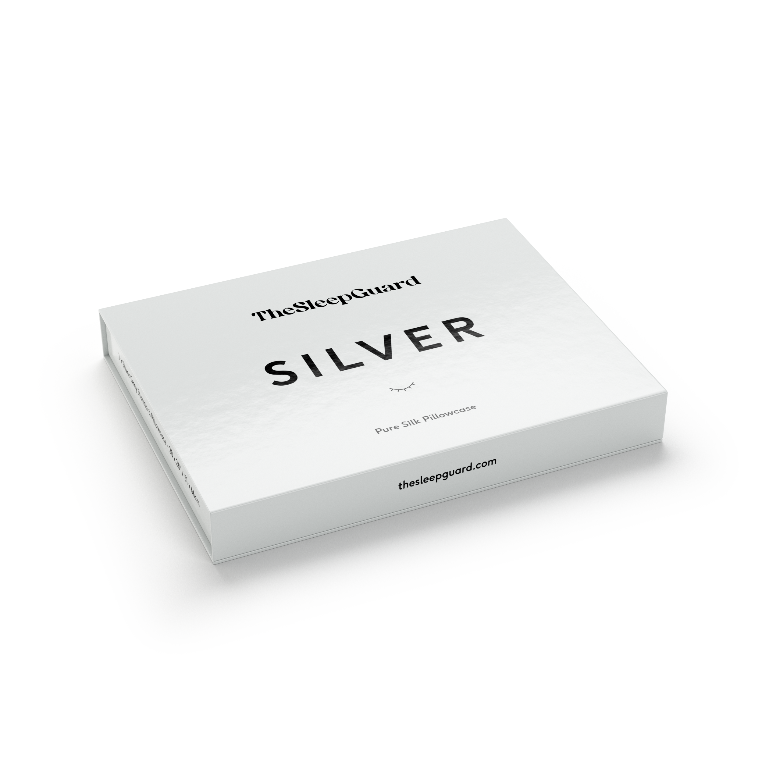 100% Mulberry Silk Pillowcase [22 Momme, 6A Grade] - Silver Grey, Standard Size