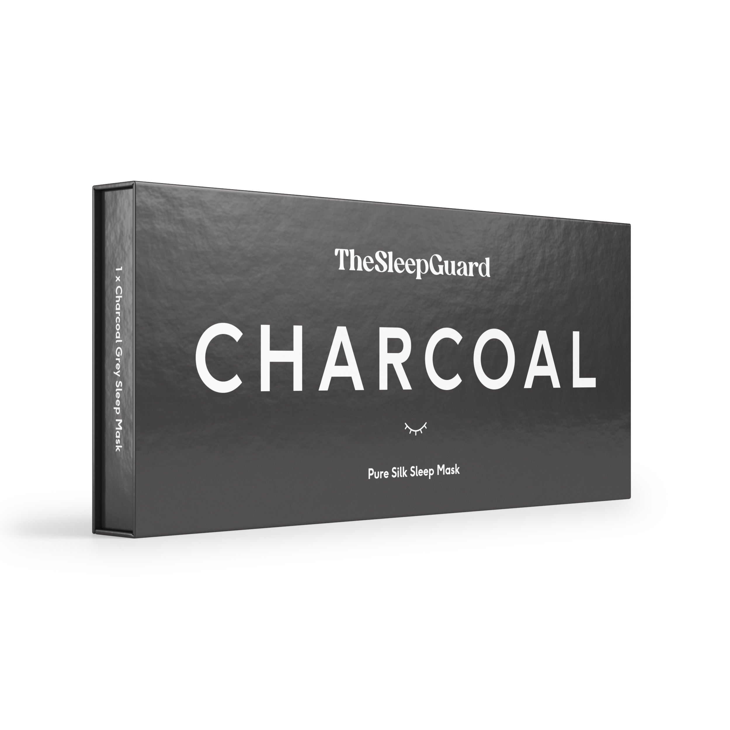 Pure Silk Sleep Mask [100% 6A Mulberry Silk, 22 Momme] - Charcoal Grey