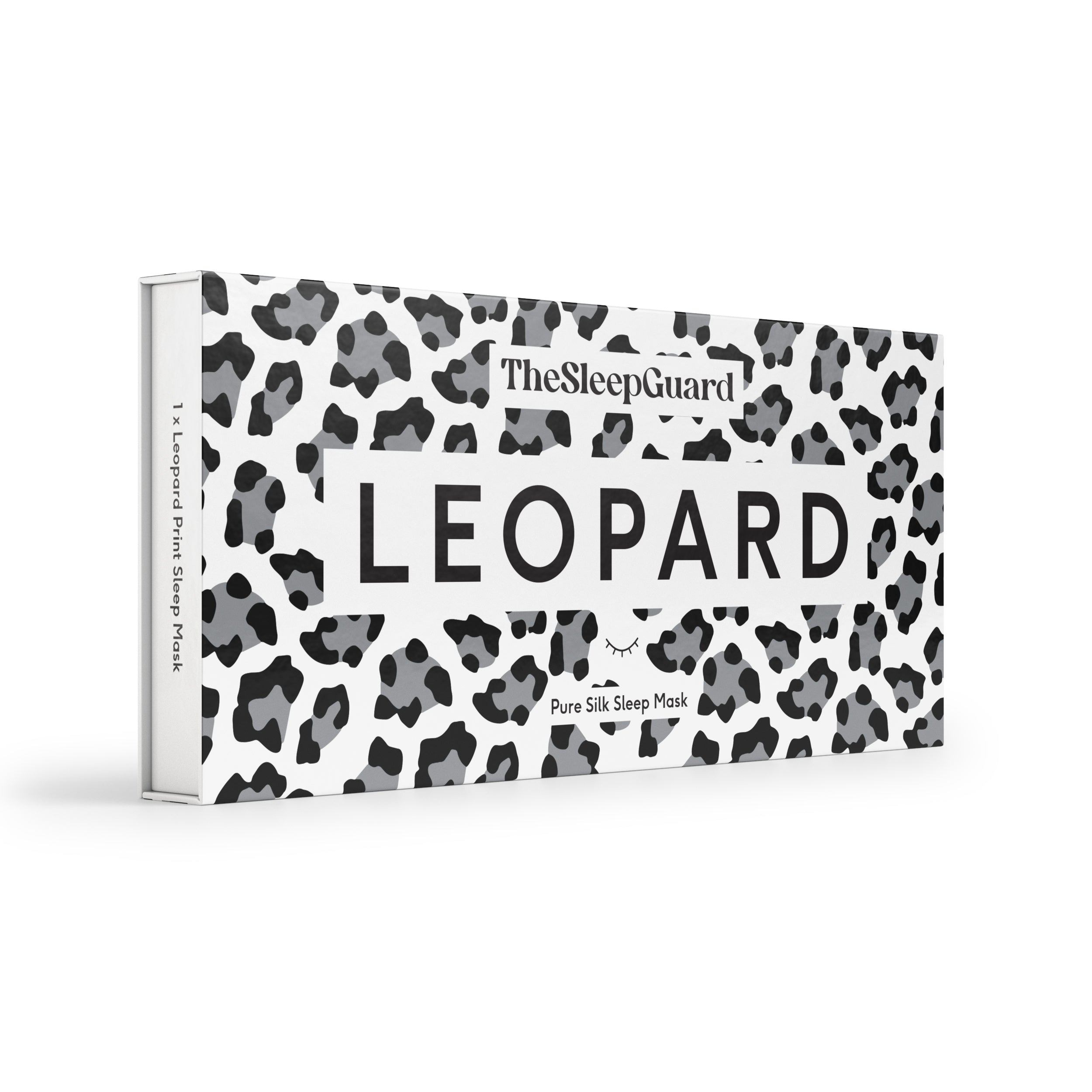 Pure Silk Sleep Mask [100% 6A Mulberry Silk, 22 Momme] - Leopard Print