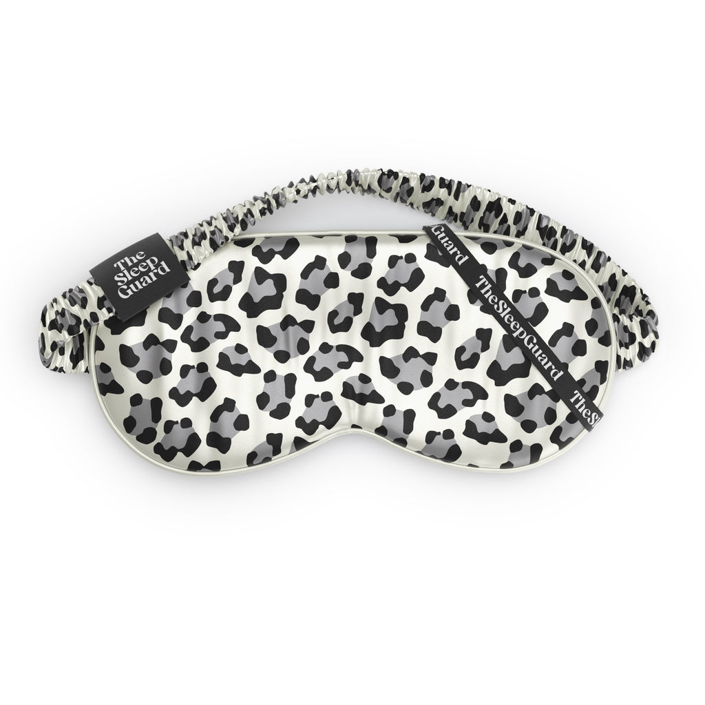 Pure Silk Sleep Mask [100% 6A Mulberry Silk, 22 Momme] - Leopard Print